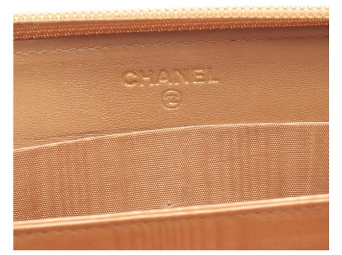 Runder langer Geldbeutel Chanel Coco Mark Braun - Ansicht 4
