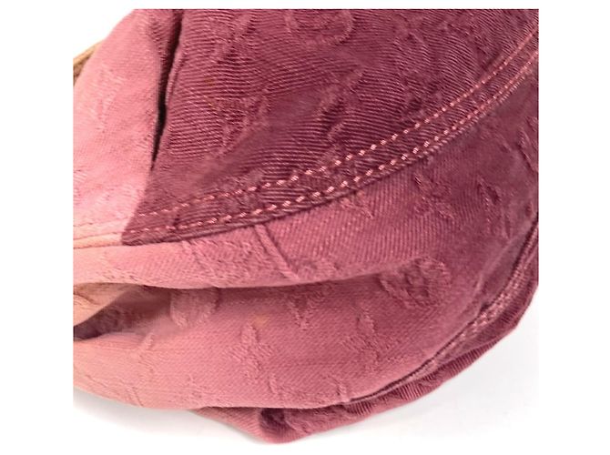 Bolsa de Ombro Louis Vuitton Monogram Denim Sunray Flap Rosa Vermelho - vista 4