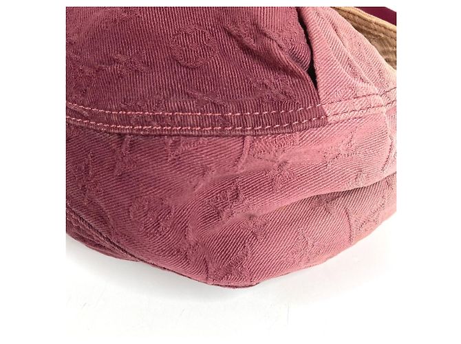 Bolsa de Ombro Louis Vuitton Monogram Denim Sunray Flap Rosa Vermelho - vista 6
