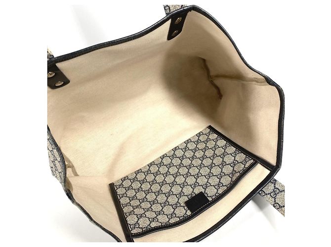 Borsa a Spalla Gucci Sherry Line GG Supreme Blu navy - vista 10