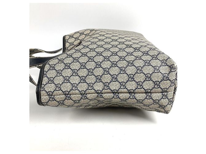 Borsa a Spalla Gucci Sherry Line GG Supreme Blu navy - vista 3