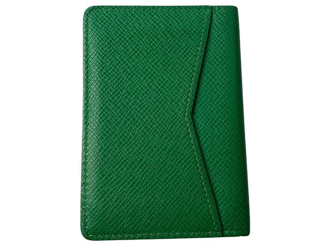 Organizer Tarjetero de bolsillo Louis Vuitton Taiga Verde - vista 2