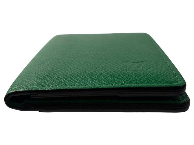Organizer Tarjetero de bolsillo Louis Vuitton Taiga Verde - vista 3
