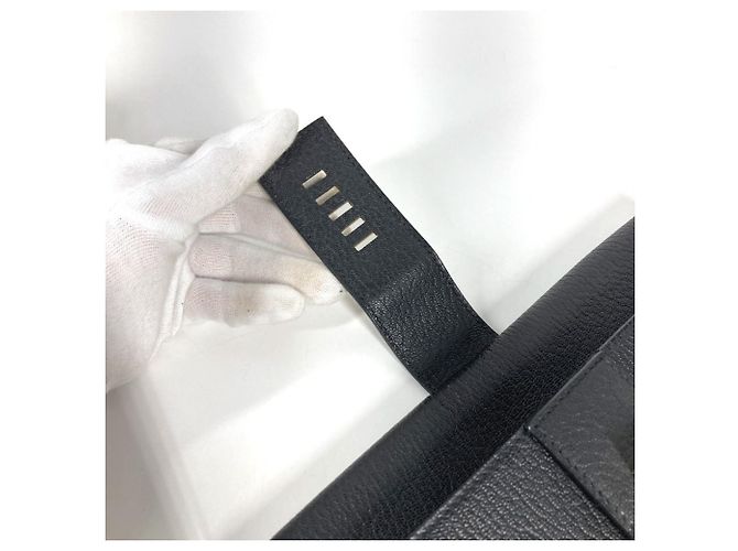 Borsa Pochette Medor Logo Hermès Nero - vista 8