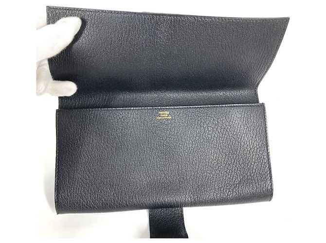 Borsa Pochette Medor Logo Hermès Nero - vista 9
