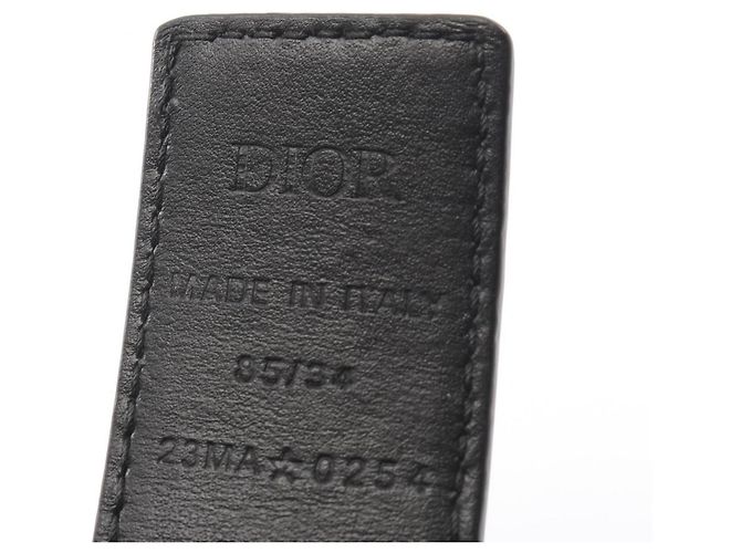 Christian Dior Men's CD ICON Oblique Leather Belt - view 4