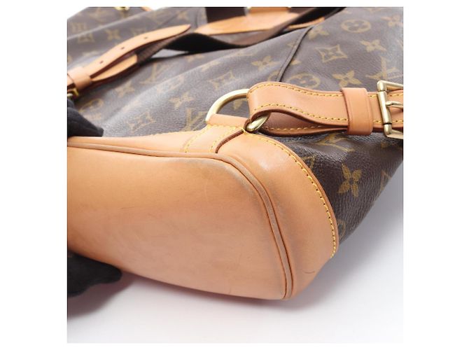 Zaino/borsa Montsouris GM di Louis Vuitton Marrone - vista 10
