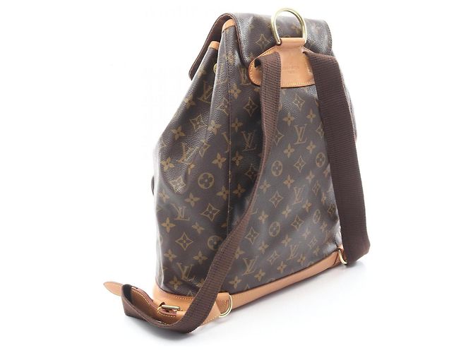 Zaino/borsa Montsouris GM di Louis Vuitton Marrone - vista 2