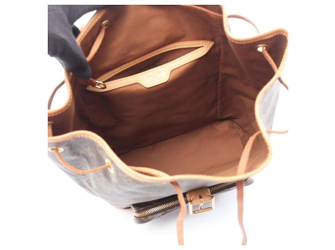 Zaino/borsa Montsouris GM di Louis Vuitton Marrone - vista 3