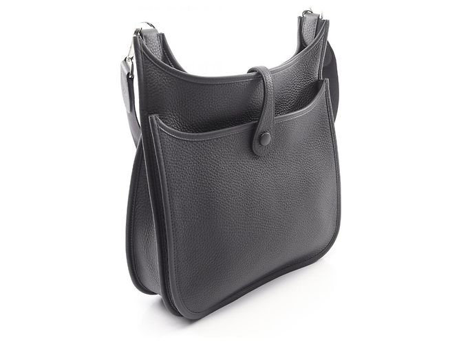 Borsa a Spalla Hermès Evelyn 3 Trois PM Blu navy - vista 2