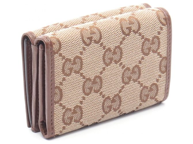 Billetera plegable Gucci x Balenciaga Hacker Project Castaño Beige - vista 2