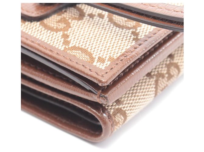 Billetera plegable Gucci x Balenciaga Hacker Project Castaño Beige - vista 9