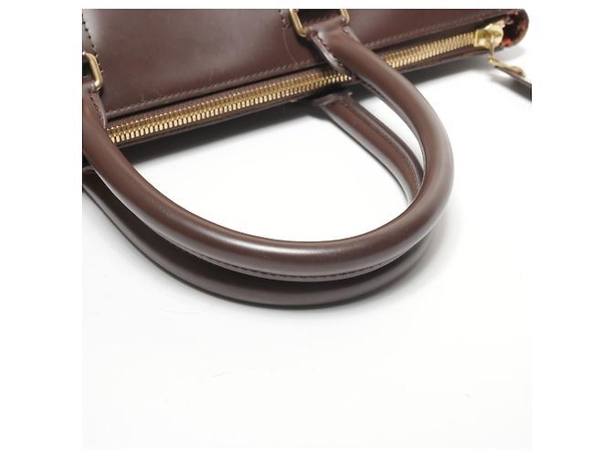 Borsa Boston Damier Greenwich PM Louis Vuitton Marrone - vista 11