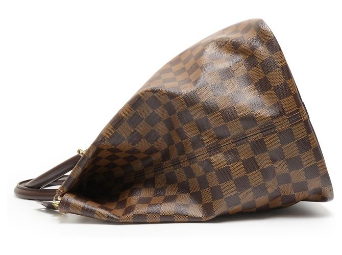 Borsa Boston Damier Greenwich PM Louis Vuitton Marrone - vista 3