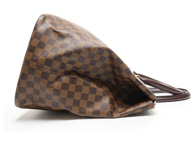 Borsa Boston Damier Greenwich PM Louis Vuitton Marrone - vista 4