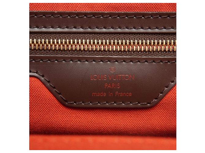 Borsa Boston Damier Greenwich PM Louis Vuitton Marrone - vista 9