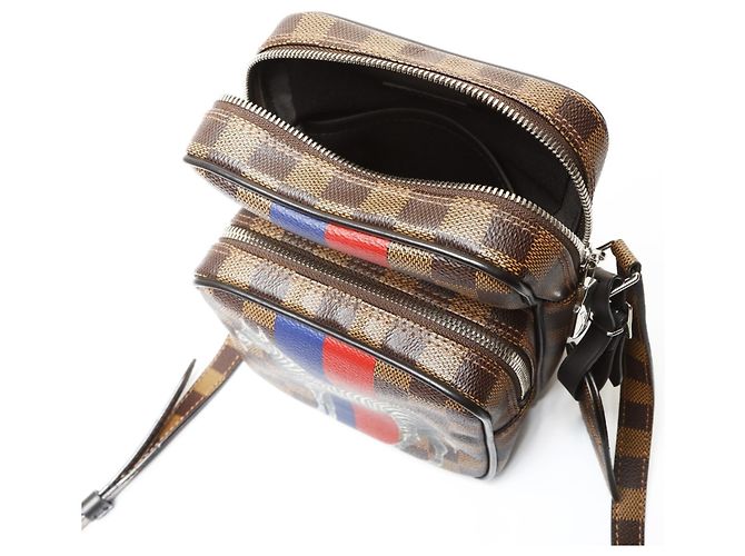 Borsa a Spalla Chapman Damier Amazon Louis Vuitton 2016 Marrone Damier ebene - vista 11
