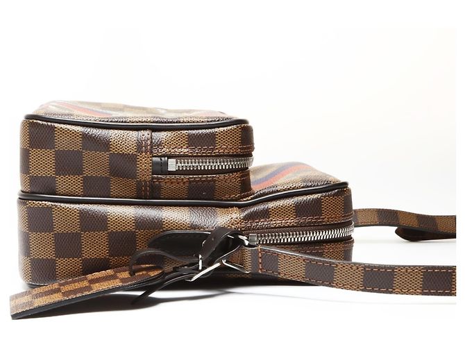 Borsa a Spalla Chapman Damier Amazon Louis Vuitton 2016 Marrone Damier ebene - vista 4