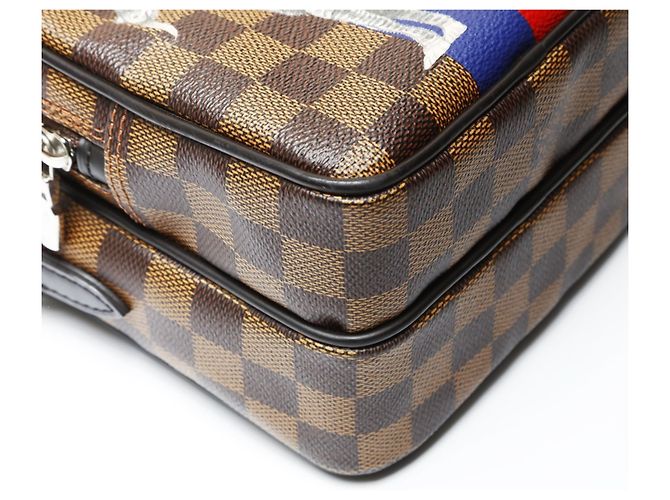 Borsa a Spalla Chapman Damier Amazon Louis Vuitton 2016 Marrone Damier ebene - vista 5