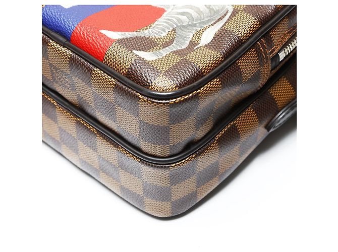 Borsa a Spalla Chapman Damier Amazon Louis Vuitton 2016 Marrone Damier ebene - vista 6