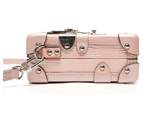 Bolso de Hombro Petite Malle Epi de Louis Vuitton Rosa - vista 3