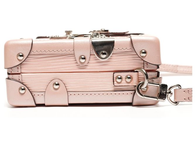 Bolso de Hombro Petite Malle Epi de Louis Vuitton Rosa - vista 4