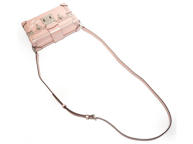Bolso de Hombro Petite Malle Epi de Louis Vuitton Rosa - vista 8