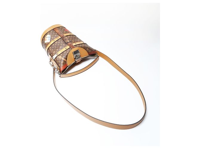 Borsa a Spalla Trompe L'oeil Monogram Louis Vuitton Marrone - vista 10
