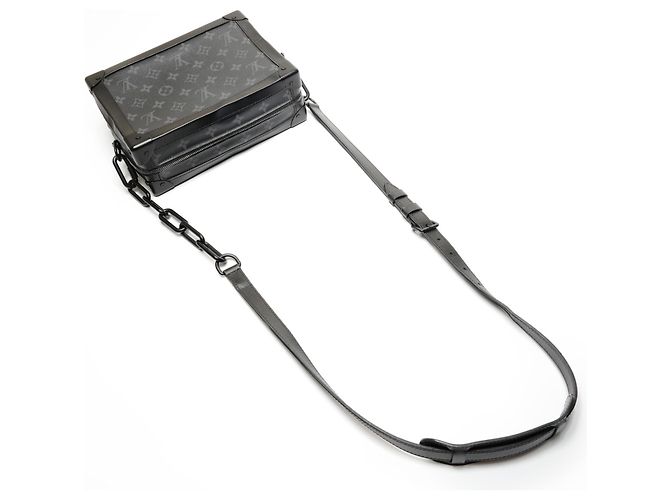Schultertasche Soft Trunk Monogram Eclipse von Louis Vuitton Schwarz - Ansicht 8