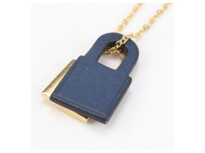 Hermès Collana HERMES O'Kelly PM in blu navy - vista 3