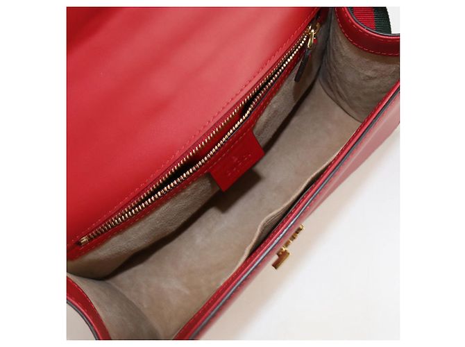 Borsa a Spalla Sylvie 421882 di GUCCI Rosso - vista 3