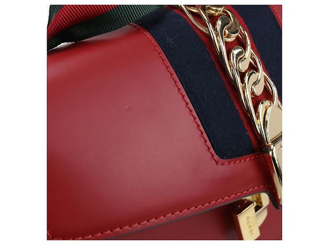 Borsa a Spalla Sylvie 421882 di GUCCI Rosso - vista 8