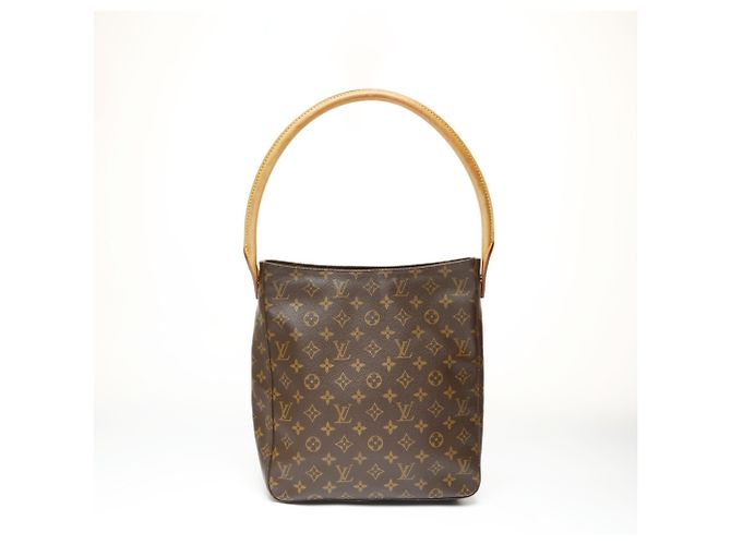 Borsa a Spalla Louis Vuitton Monogram Looping GM Marrone Monogramma - vista 2