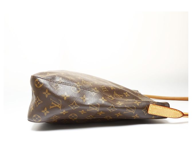 Borsa a Spalla Louis Vuitton Monogram Looping GM Marrone Monogramma - vista 4