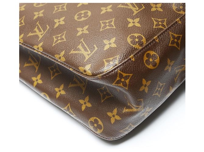 Borsa a Spalla Louis Vuitton Monogram Looping GM Marrone Monogramma - vista 5