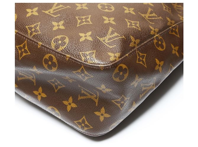 Borsa a Spalla Louis Vuitton Monogram Looping GM Marrone Monogramma - vista 6