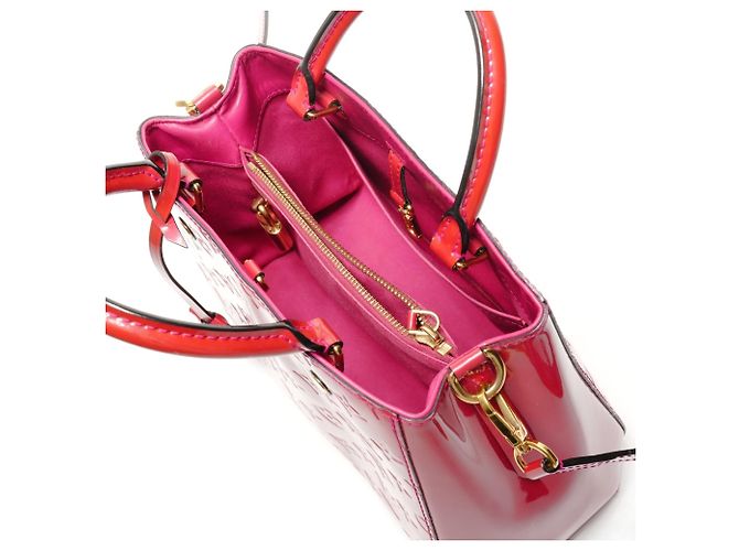 Borsa Vernis Montaigne BB Louis Vuitton 2015 Rosso - vista 11