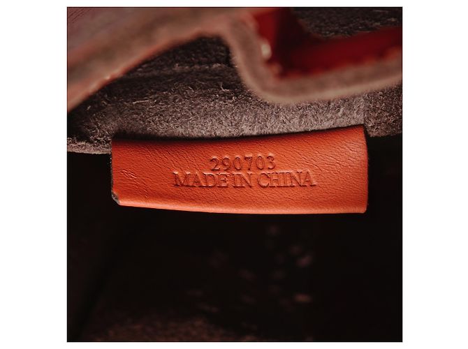 Borsa in pelle perforata Anagram Loewe Arancione - vista 11