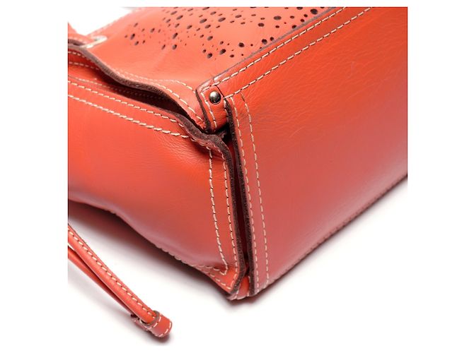 Borsa in pelle perforata Anagram Loewe Arancione - vista 6