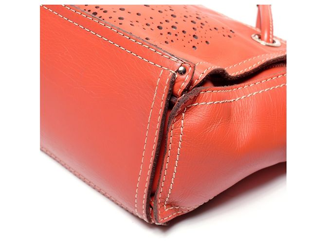 Borsa in pelle perforata Anagram Loewe Arancione - vista 7