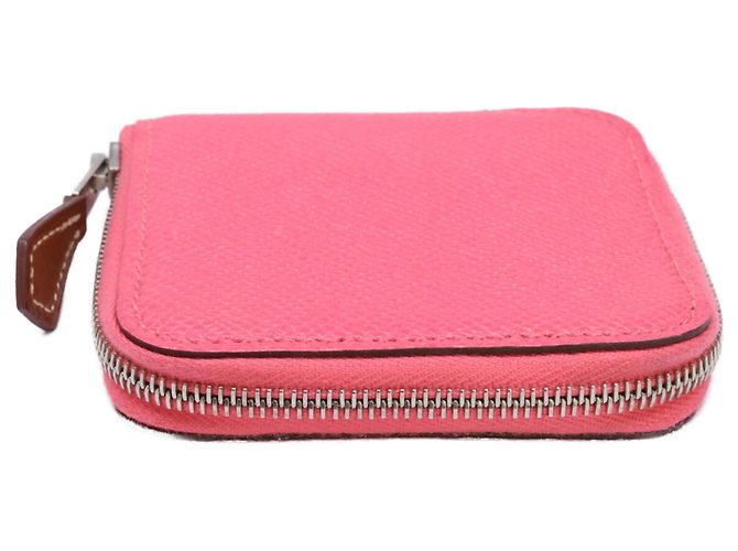 Monedero de cuero Epsom Azap con seda Hermès - vista 3