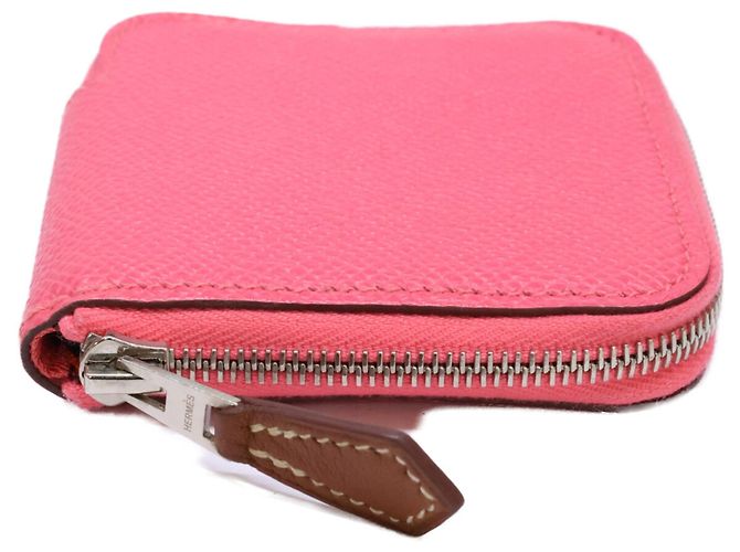 Monedero de cuero Epsom Azap con seda Hermès - vista 6