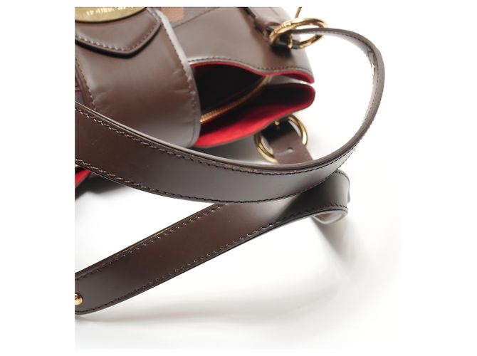 Borsa a Spalla Louis Vuitton Damier Sistine GM Marrone - vista 11