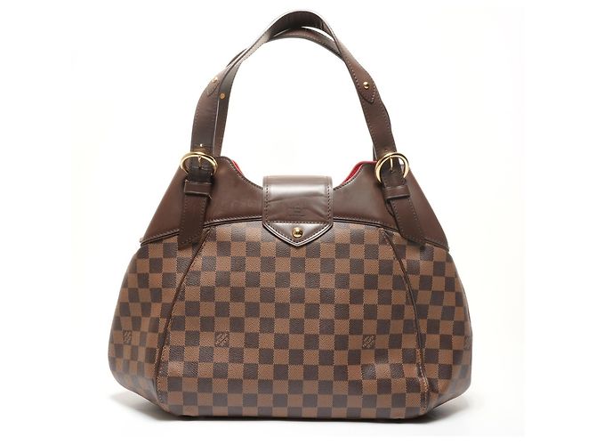 Borsa a Spalla Louis Vuitton Damier Sistine GM Marrone - vista 2