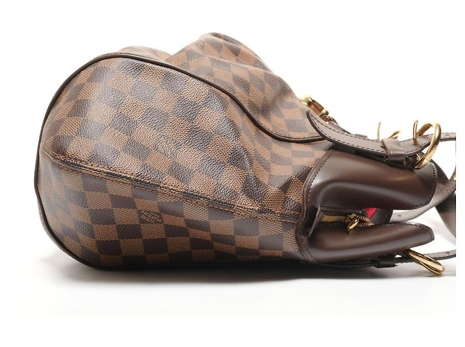 Borsa a Spalla Louis Vuitton Damier Sistine GM Marrone - vista 4