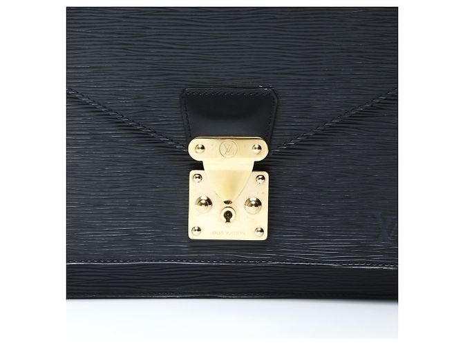 Borsa Monceau Epi 2005 di Louis Vuitton Nero - vista 7