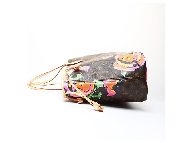 Borsa tote Neverfull MM Monogram Rose di Louis Vuitton Marrone Monogramma - vista 3