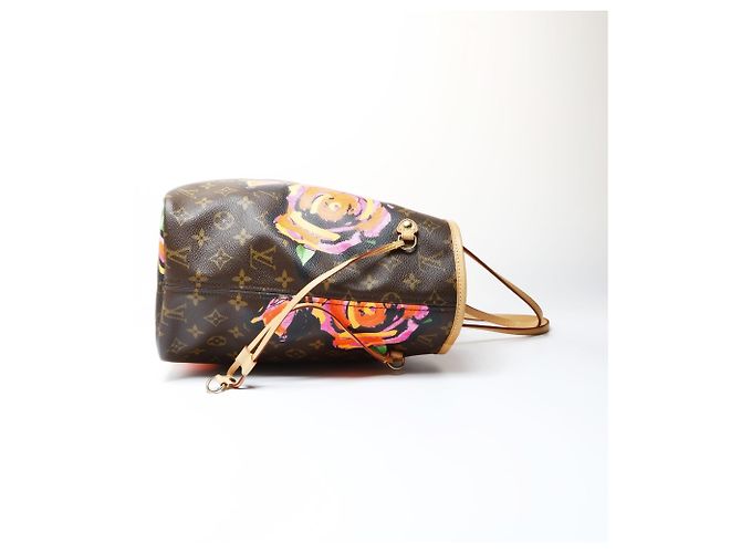 Borsa tote Neverfull MM Monogram Rose di Louis Vuitton Marrone Monogramma - vista 4