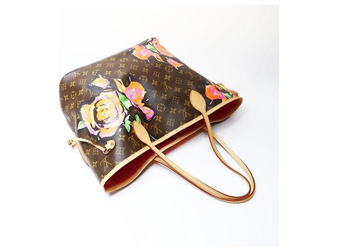 Borsa tote Neverfull MM Monogram Rose di Louis Vuitton Marrone Monogramma - vista 8