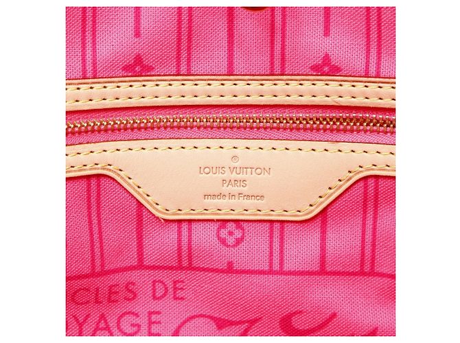 Borsa tote Neverfull MM Monogram Rose di Louis Vuitton Marrone Monogramma - vista 9